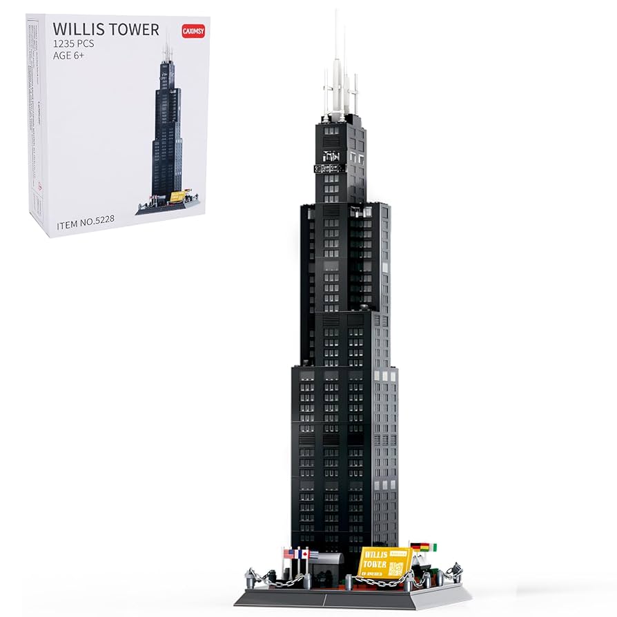 Amazon.com: CAXIMSY Willis Tower Chicago Architecture Model
